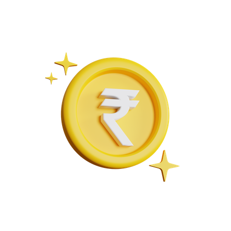 Brilho de rupia  3D Icon