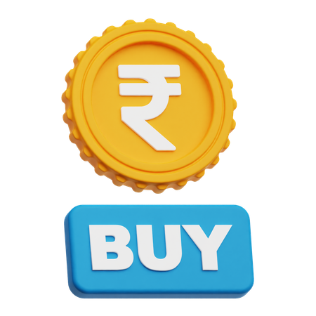 Comprar rúpia  3D Icon