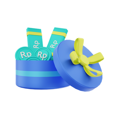 Recompensa en dinero en rupias  3D Illustration