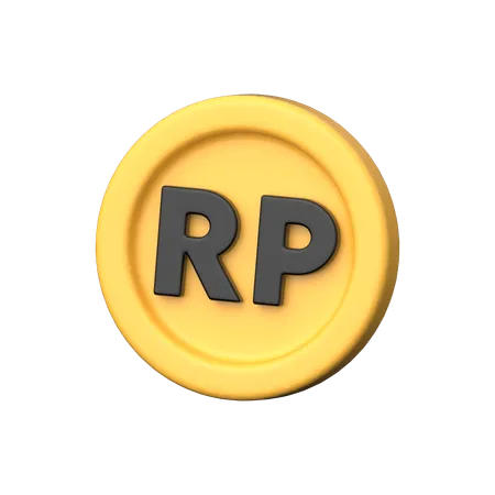 Dinheiro Rupia  3D Icon