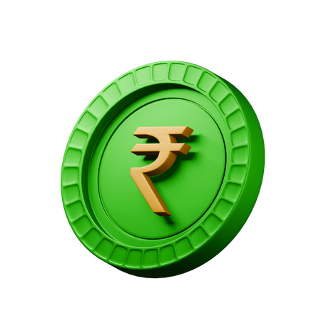 Rupia india  3D Icon