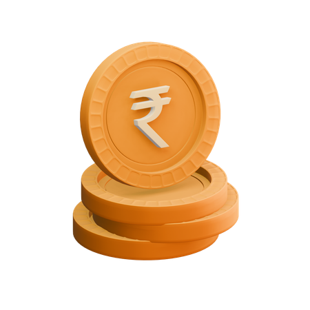 Rupia india  3D Icon