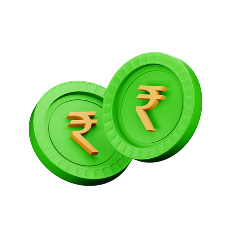 Rupia india  3D Icon