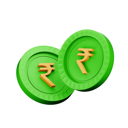 Rupia india  3D Icon