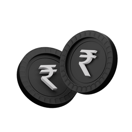 Rupia indiana  3D Icon