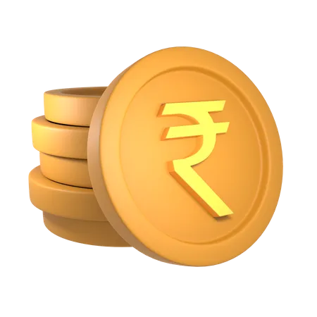 Rupia indiana  3D Icon