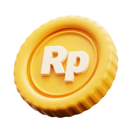 Rupia indonesia  3D Icon