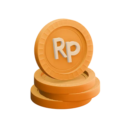 Rupia indonésia  3D Icon