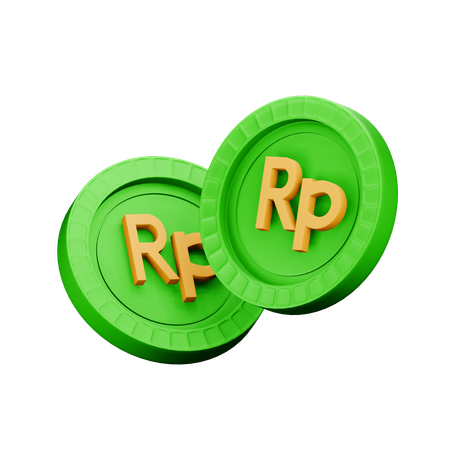 Rupia indonesia  3D Icon