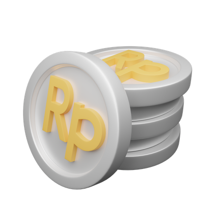 Rupia indonésia  3D Icon