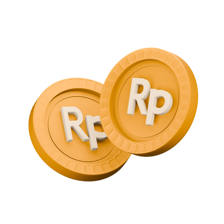 Rupia indonésia  3D Icon