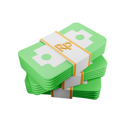 Rupia indonésia  3D Icon