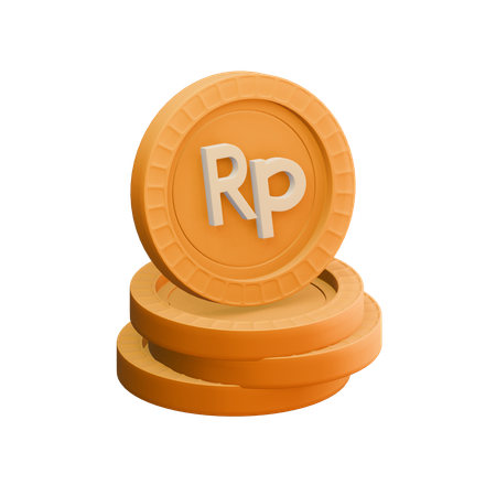 Rupia indonésia  3D Icon