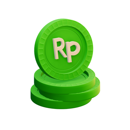 Rupia indonesia  3D Icon