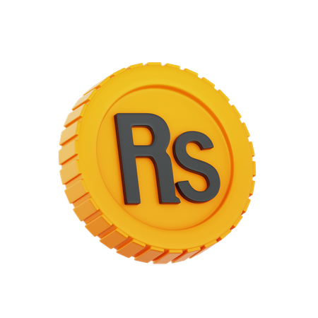 Rupia Paquistão  3D Icon