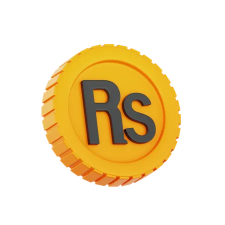 Rupia Paquistão  3D Icon