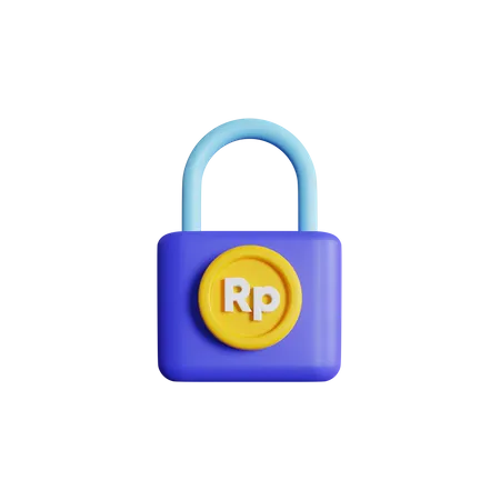 Rupia segura  3D Icon