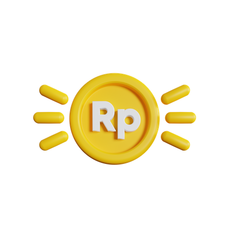 Rupia brilhar  3D Icon