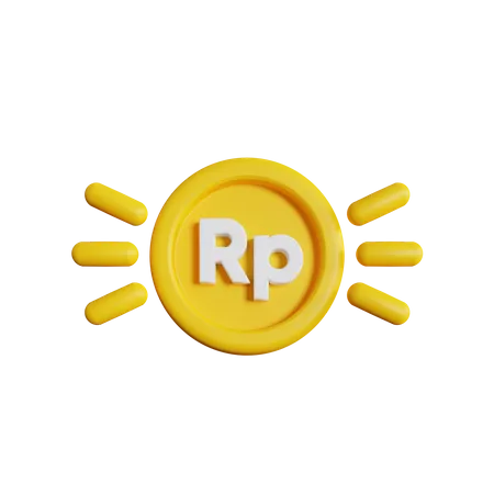 Rupia brilhar  3D Icon