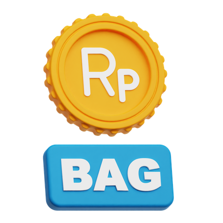 Rupiah Bag  3D Icon