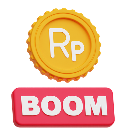 Rupiah Boom  3D Icon