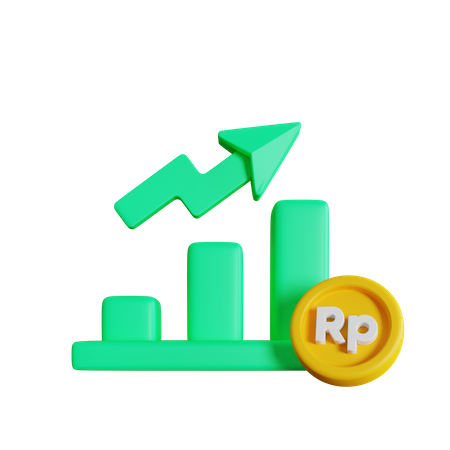 Rupiah Bullish  3D Icon