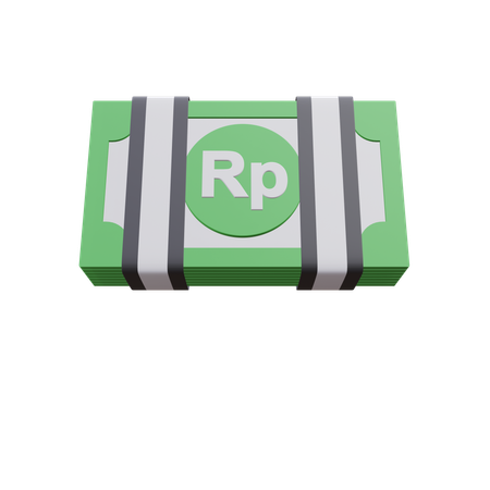 Rupiah Bundle  3D Icon
