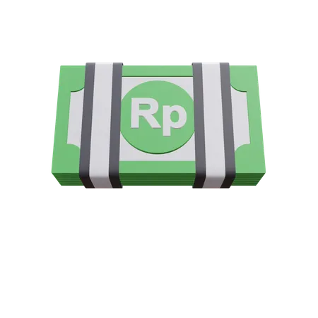 Rupiah Pack Currency 3 D Icon Illustration With Transparent Background 3D Icon