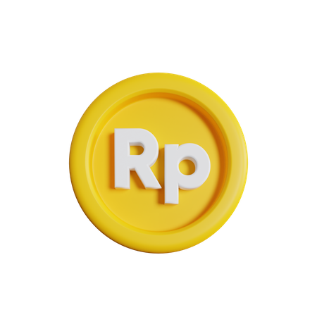 Rupiah Coin  3D Icon