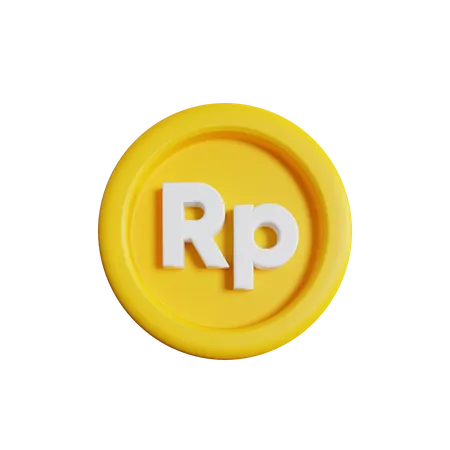 Rupiah Coin  3D Icon