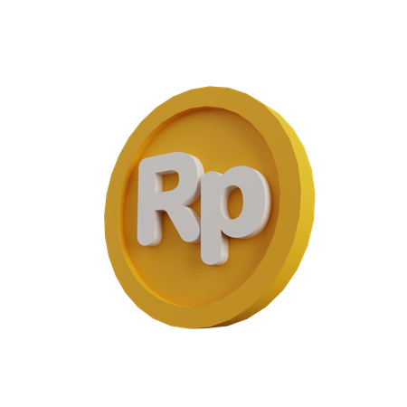 Rupiah Coin  3D Illustration