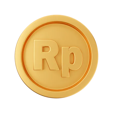 Rupiah Coin  3D Illustration