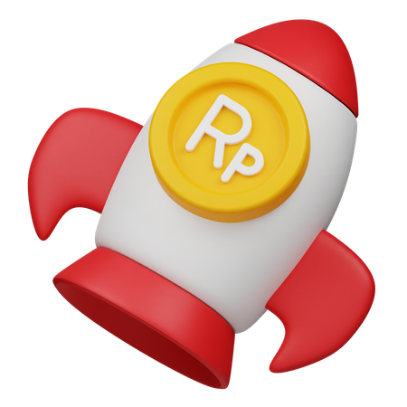 ルピア硬貨の成長  3D Icon