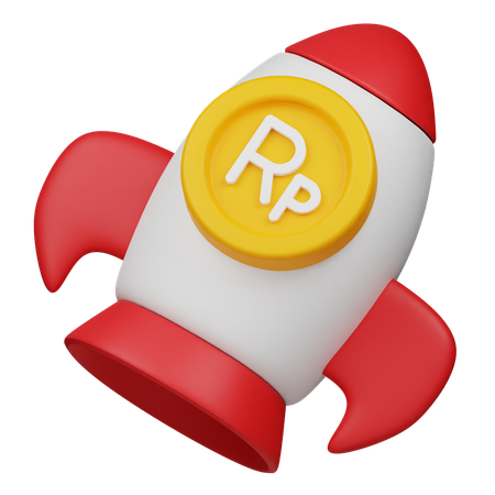 Rupiah Coin Growth  3D Icon