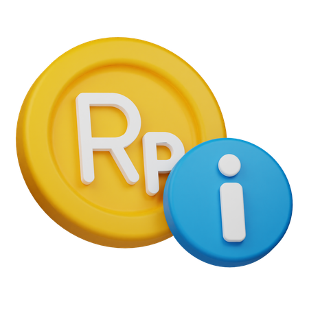 Rupiah Coin Info  3D Icon