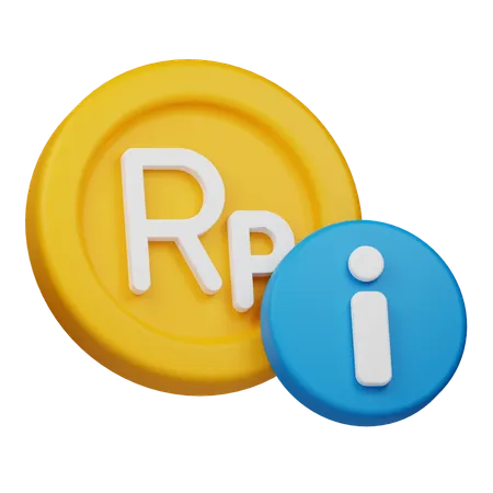 Rupiah Coin Info  3D Icon