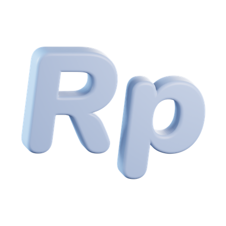 Rupiah currency  3D Icon