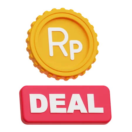 Rupiah Deal  3D Icon