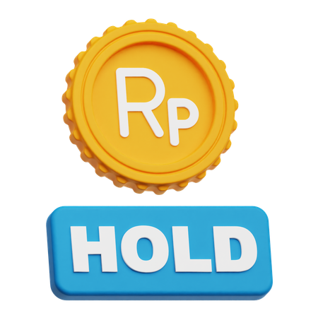 Rupiah Hold  3D Icon