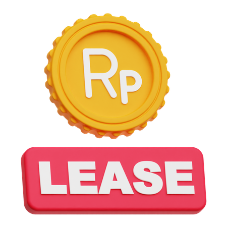 Rupiah Lease  3D Icon