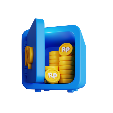 Rupiah Locker  3D Icon