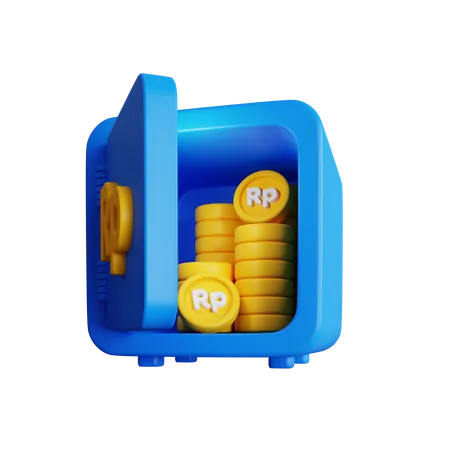 Rupiah Locker  3D Icon