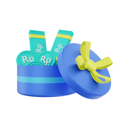 Rupiah money reward  3D Illustration