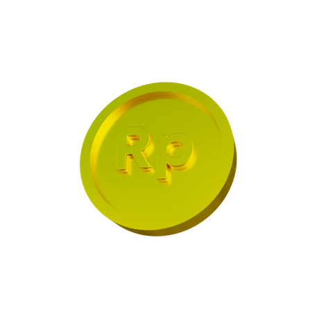 Rupiah-Münze  3D Icon
