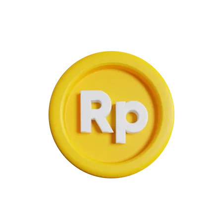 Rupiah-Münze  3D Icon