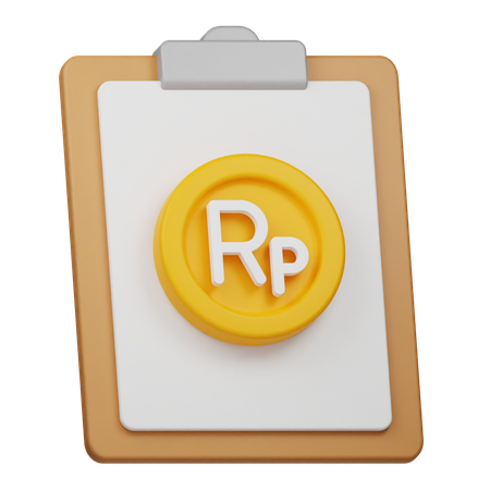 Rupiah-Münzbericht  3D Icon