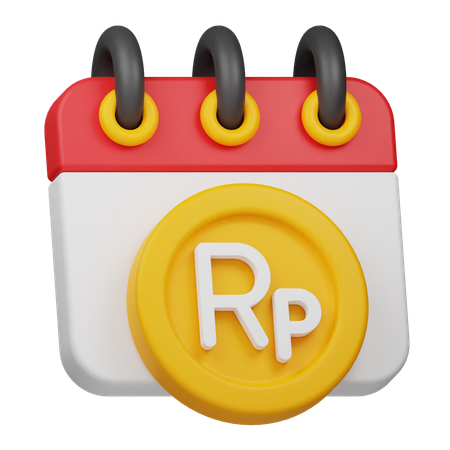 Rupiah-Münzkalender  3D Icon