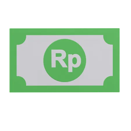 Rupiah Paper Money Currency 3 D Icon Illustration With Transparent Background 3D Icon