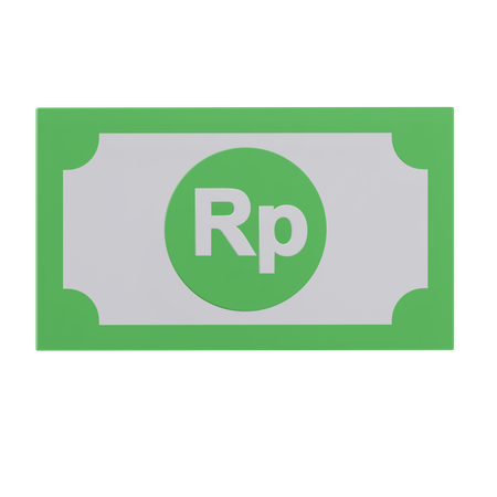 Rupiah Note  3D Icon