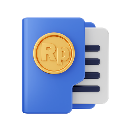 Rupiah-Ordner  3D Icon